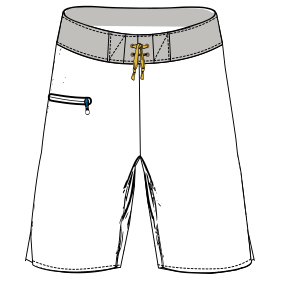 Fashion sewing patterns for MEN Shorts Bermuda 9050